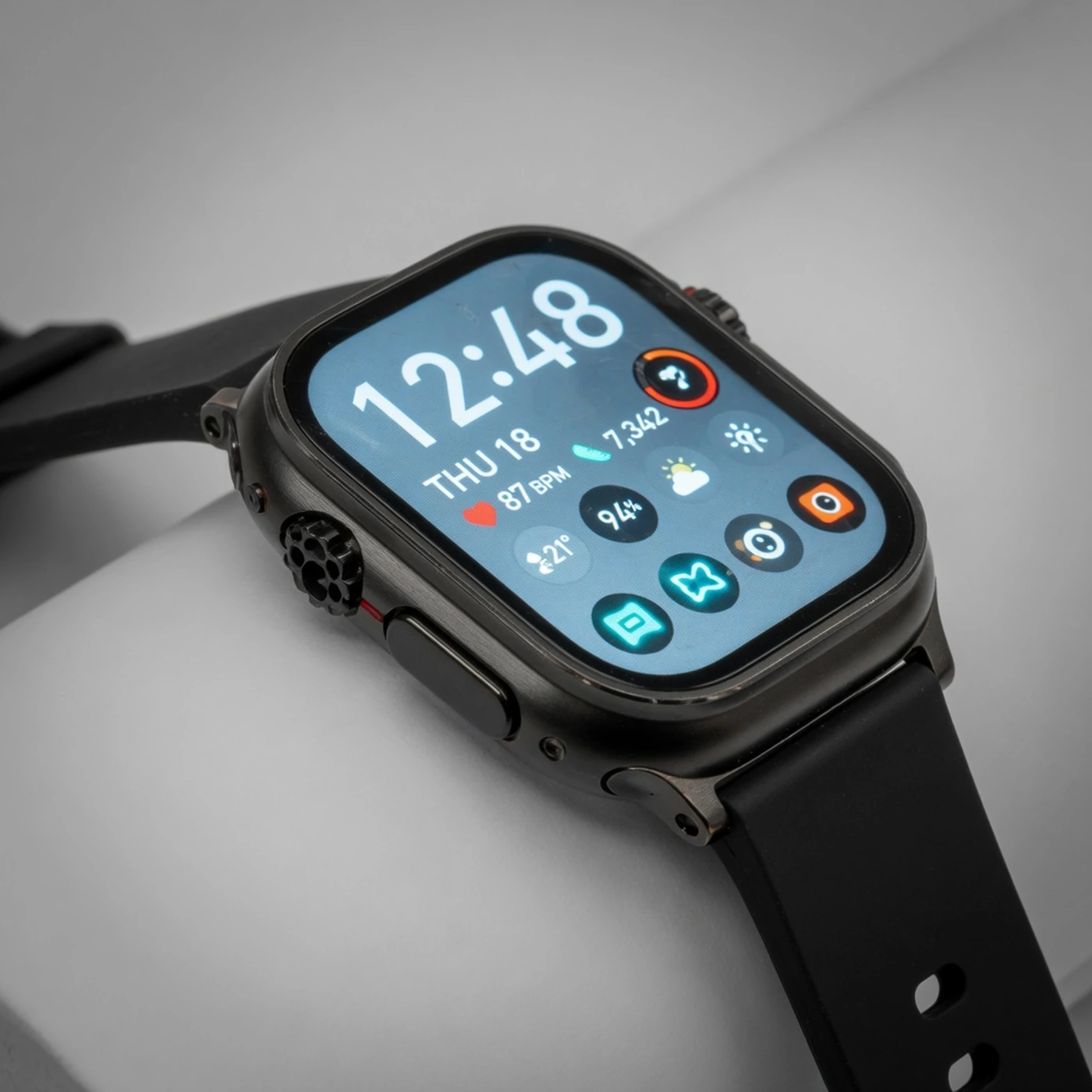 T900 Ultra budget smartwatch studio product shot